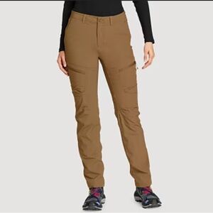 NWT Eddie Bauer Women’s Felxion Lined 2.0 Pants Hazelnut 12